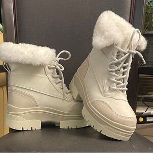Call It Spring Off-White Winter Boots